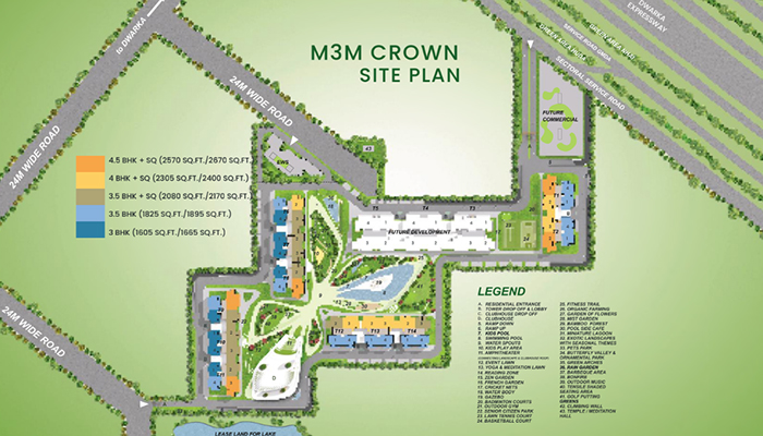 M3M Crown FLoor Plan